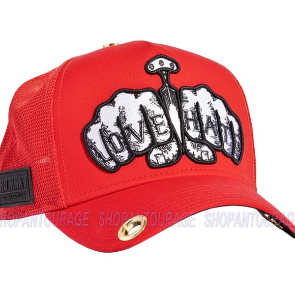 Red Monkey Love Hate RM1416 Limited Edition Unisex Trucker Hat Cap | 3 Colors - Picture 4 of 16